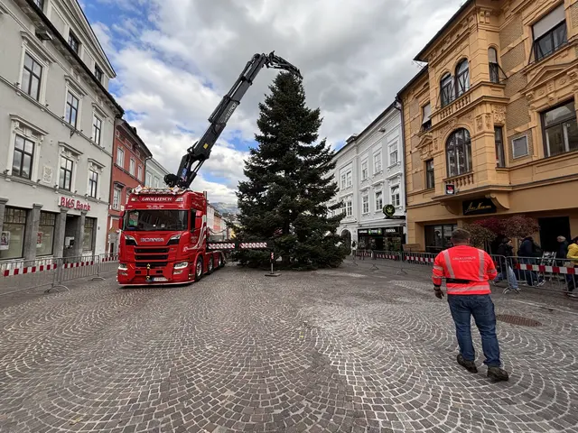 Der heurige Hauptplatz-Weihnachtsbaum wuchs einst im Schweizer Ort Einsiedeln am Jakobsweg. | Foto: MeinBezirk.at