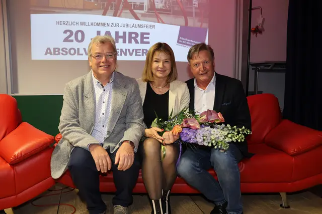 Gründungsobmann Anton Schendl, Direktorin Sigrid Fritsch und Obmann Karl Becker | Foto: Philipp Schaupp