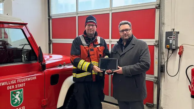 HBI Markus Schaumberger und Gemeinderat Uwe Pichler.