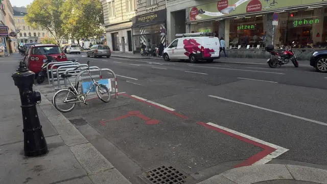 Das Anwohnerparken wird weiter nicht kommen, die wenigen Parkplätze werden verbaut. Eine Anrainerin des Margaretenplatzes beschwert sich. | Foto: AB
