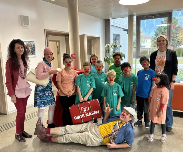 Die Schülerinnen und Schüler der VS Landskron sammelten Spenden für die Roten Nasen. | Foto: VS 7 Landskron