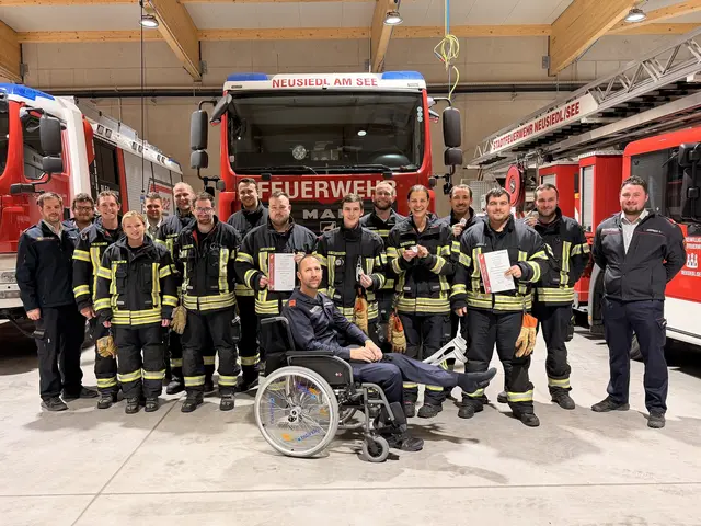 Fünf Trupps stellten sich der jährlichen Atemschutzleistungsprüfung. | Foto: FF Neusiedl am See