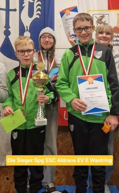 Die Top Mannschaft des Tages. Matteo Kolland, Lena Ciomber, Fabio Stöckholzer und Julia Schmiderer. | Foto: Michaela Hanser, Roland Hanser, Michael Novák