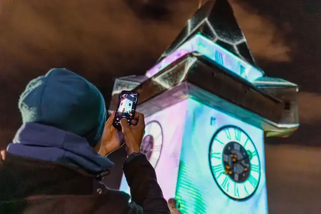 Rund 110.000 Menschen besuchten das Klanglichtfestival 2025 in Graz.  | Foto: Alex Koch