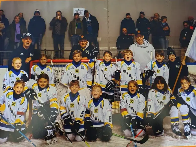 Die Freude der Spieler war groß. | Foto: EC Ehrwald