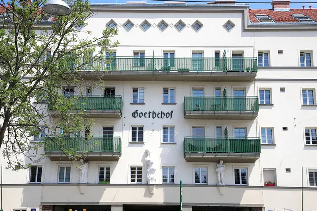 Der Goethehof ist einer der Standorte, bekannt aus "Kaisermühlen-Blues". | Foto: Stadt Wien/Martin Votava