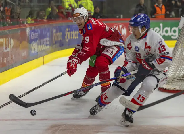 Im zweiten von drei Spielen in der laufenden Woche hat der EC-KAC (neun Siege, vier Niederlagen) am Freitag, dem 31. Oktober 2025, den HC Innsbruck (vier Siege, zehn Niederlagen) in der Heidi Horten-Arena zu Gast.  | Foto: EC-KAC/Wolfgang Jannach