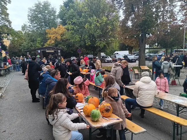 Zahlreiche Harländerinnen und Harländer feierten gemeinsam das erste Kürbisfest. | Foto: Dorf und Stadterneuerung