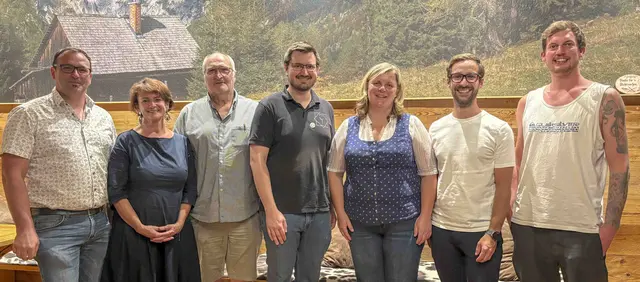 Von links: Christian Pirklbauer, Rosi Huber, Josef Widegger, Dominik Mühlberger, Gertraud Gröbl, Alexander Habe und Dominik Rosner. | Foto: zVg