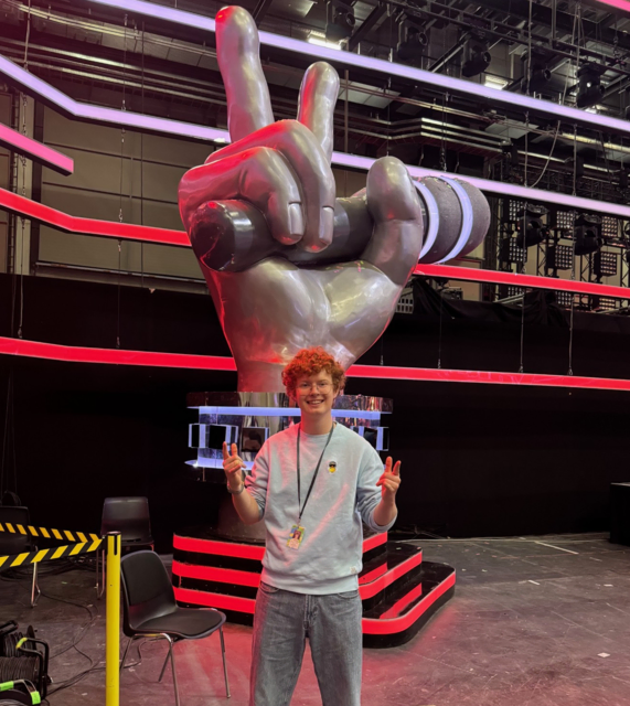 Benedikt Froihofer bei den Blind Auditions von The Voice of Germany in Berlin. | Foto: Benedikt Froihofer