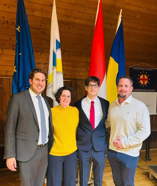 Staatssekretät Alexander Pröll, Jasmin Freyer, Student Egemen und Alexander Mikula | Foto: Privat