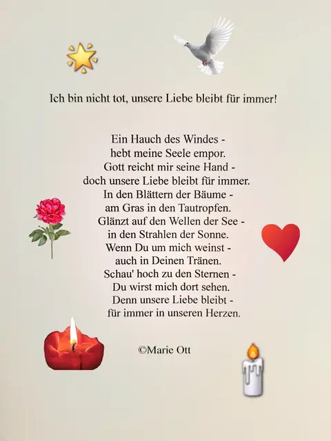 Trauerspruch, Allerseelen, Allerheiligen