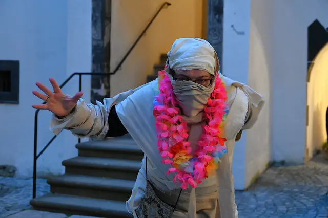 Schlossführerin Dagmar als Mumie 'Ägyptische Königin Hatschepsut' | Foto: Gerlinde Siebenhandl
