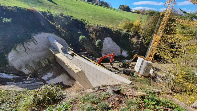 Die Baustelle im Laaergraben bei Kirchau.
 | Foto: Grüne Warth