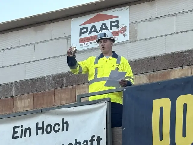 Der Gleichenspruch eins Bauarbeiters war der traditionelle Höhepunkt der Feier. | Foto: Martin Wurglits