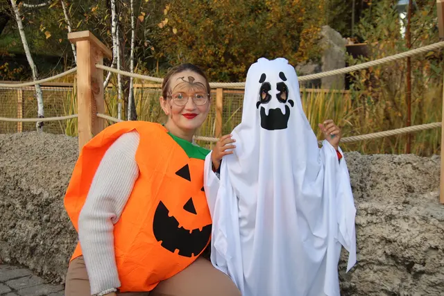 Tami und Levi waren vom gruseligen Geschehen begeistert.