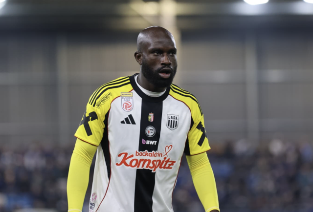 US-Sturmtank Samuel Adeniran avancierte zum Matchwinner für den LASK. | Foto: B. Reischl