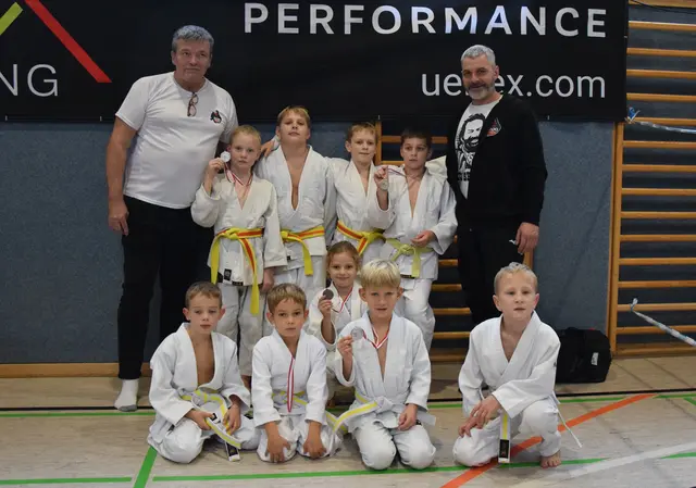 Der Luftenberger Judo Nachwuchs beim Anfängerturnier in Schörfling.