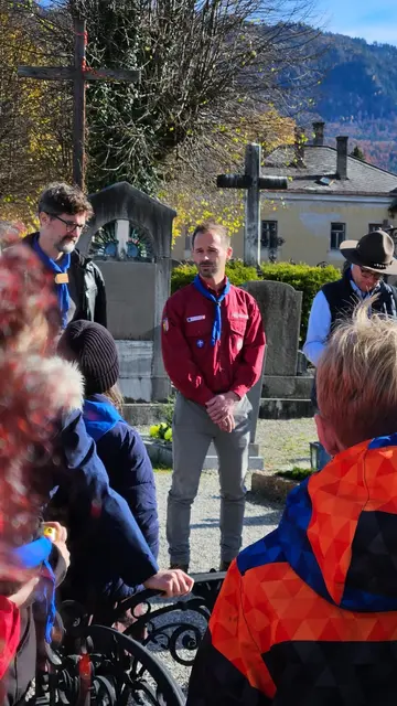 Gerald Schober betont die Bedeutung der Tradition. | Foto: Pfadfinder Bad Ischl