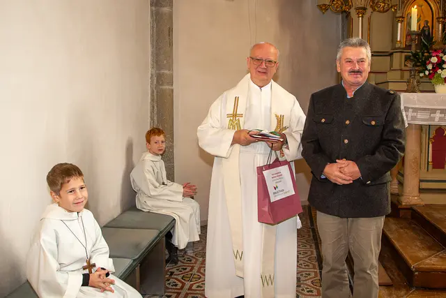 Jagdleiter Walter Hattinger überbrachte die Glückwünsche der Samareiner Jägerschaft