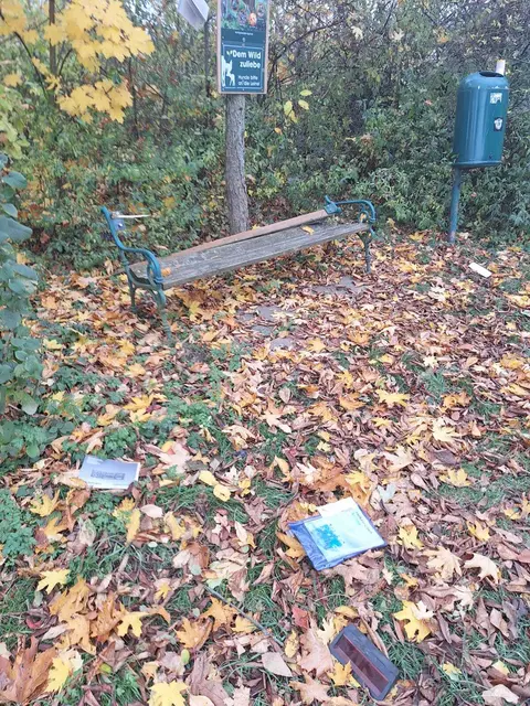 Müll am Haidbirnbaum: Achtlos weggeworfene Gegenstände stören das sonst idyllische Landschaftsbild. | Foto: Jutta Burgman-Gräf