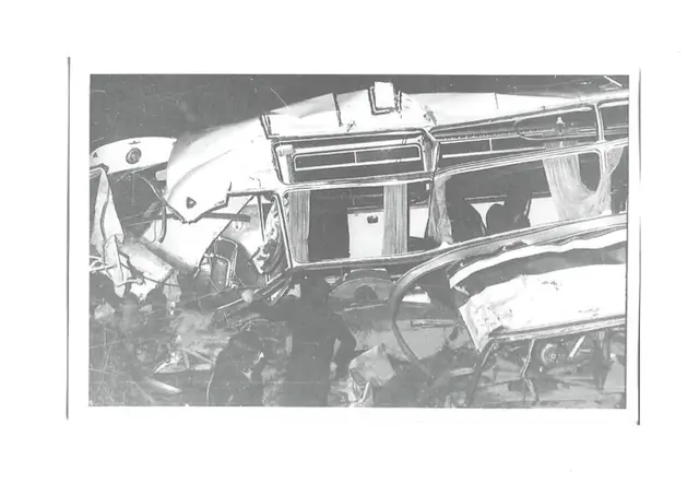 So sah der Schulbus nach dem Unfall aus. | Foto: Privat