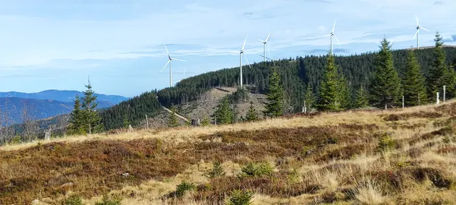 die Windräder prägen die Landschaft... | Foto: I.Wozonig