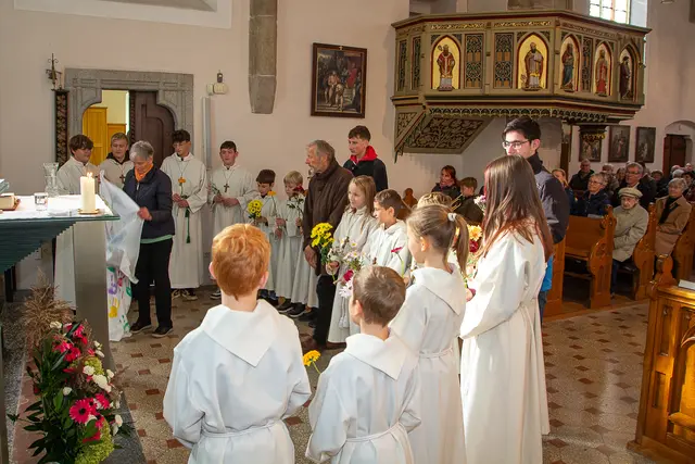 Alle Ministranten überbrachten ihre Glückwünsche