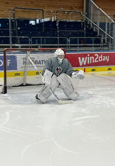 Kerby Vollmer spielt bei der U13 in Ehrwald. | Foto: EC Ehrwald