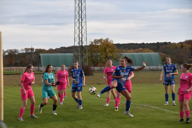 Sehenswert der dritte Treffer von Hanna Graf nach einem Eckball von Leonie Zach. | Foto: Michael Strini