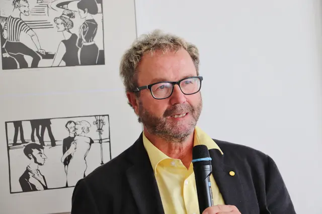 Dr. Georg Plank hielt die Festrede zur Vernissage  | Foto: Edith Ertl