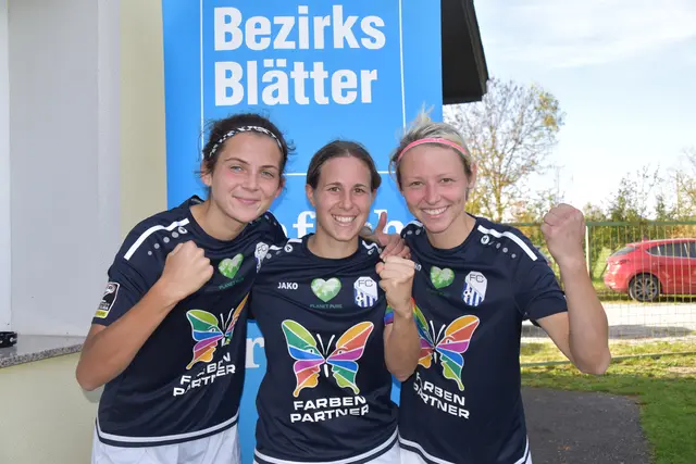 Die drei Torschützinnen: Natália Miniariková, Susanna Koch-Lefevre und Franziska Thurner | Foto: Michael Strini