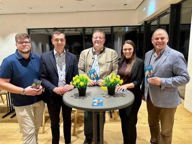 Von links: Markus Raml, Erwin Reichetseder, Friedrich Jank, Susanne Raml und Josef Rathgeb. | Foto: ÖVP/Kapl