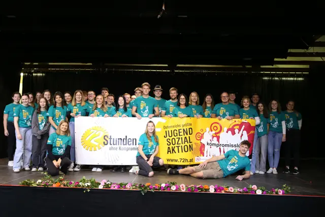 Die Landjugend St. Pantaleon engagierte sich für ein grenzenloses Miteinander.  | Foto: Sandra Schindler