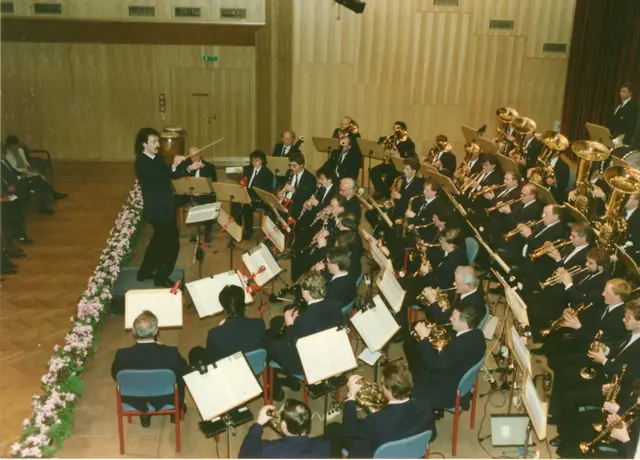 Vor 37 Jahren durfte Wolfgang Homar als Kapellmeister des EMV Wels den Dirigentenstab übernehmen. | Foto: EMV