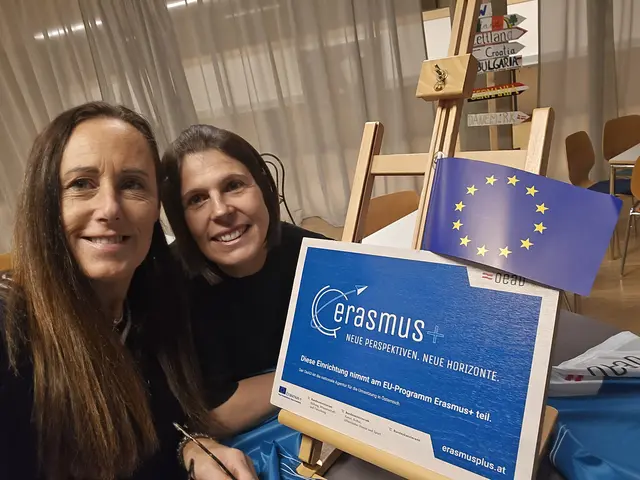 Die Erasmsmus+ Projektkoordinatorinnen Christine Hensel (li.) und Melanie Lang (re.) freuen sich über die hochmotivierten Jugendlichen.

 | Foto: (c) hlwspittal 2025