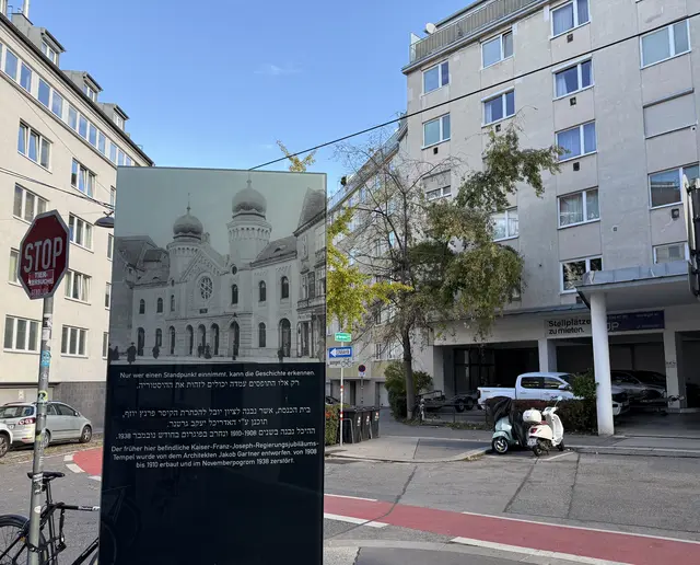 Wo einst die Synagoge für die Wieden und Margareten stand, wird eine Gedenkveranstaltung abgehalten. | Foto: BV 5
