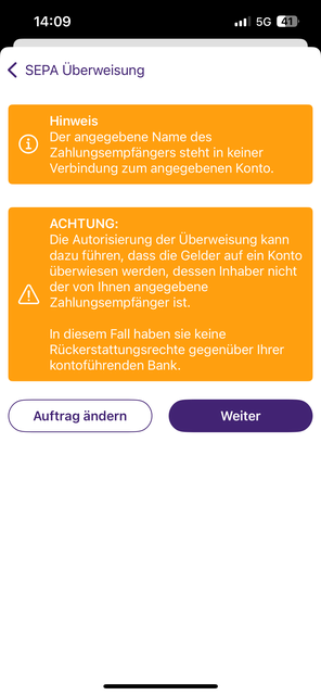 Banken prüfen nun automatisch, ob Name und IBAN des Empfängers übereinstimmen. | Foto: Michaela Erlacher