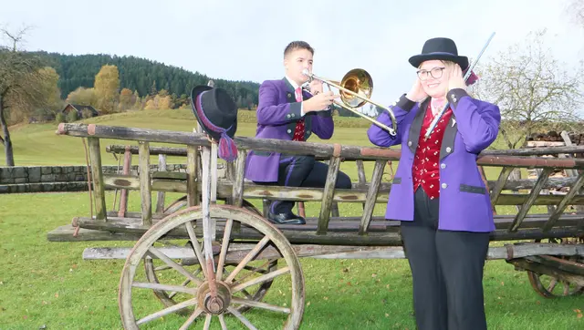 Paul Preinfalk und Ines Hinterdorfer sind als Solisten im Einsatz. | Foto: MV Mardetschlag