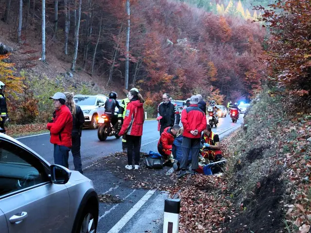 Ein zweiter Motorradunfall geschah am selben Tag auf derselben Strecke. | Foto: ASB Markus Hackl
