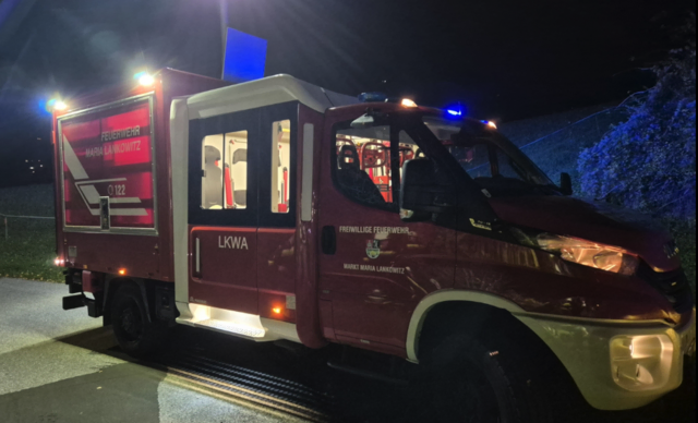 15 Feuerwehrleute mit drei Fahrzeugen waren im Einsatz. | Foto: FF Maria Lankowitz