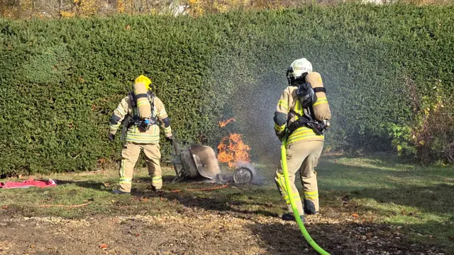 Die Feuerwehr brachte den Brand rasch unter Kontrolle. | Foto: FF Ried/Fotokerschi/Doms