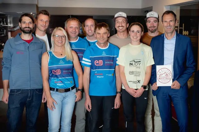 Vorstand Wipptrail Running mit den Sponsoren Raiffeisenbanken im Wipptal | Foto: LC basecamp Wipptal