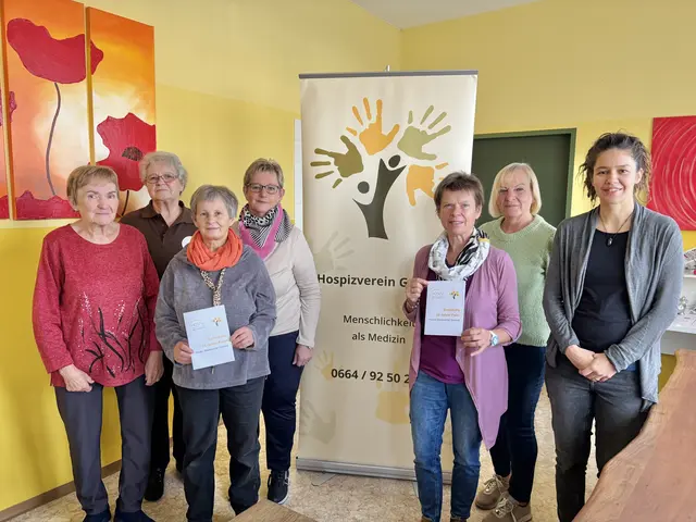 Hilda Haidvogl, Hildegard Wandl, Ingeborg Thür, Maria Kellner, Helga Ebert, Silvia Weiß und Kathrin Kammerer. | Foto: MeinBezirk/Katrin Pilz