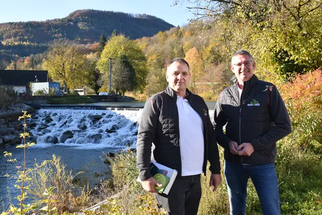 Mehr Wasserkraft für das Mostviertel: Harald Kirchberger und Norbert Loschko von der Erneuerbaren Energie Gemeinschaft Scheibbs