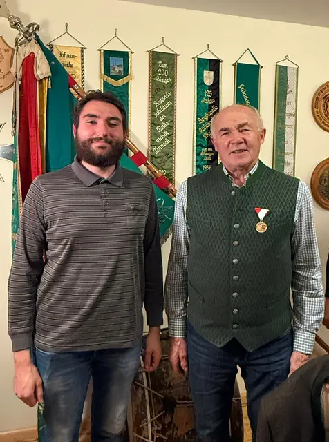 Markus Höller (links) mit seinem Vorgänger Johann Koblinger. | Foto: Holzmusik