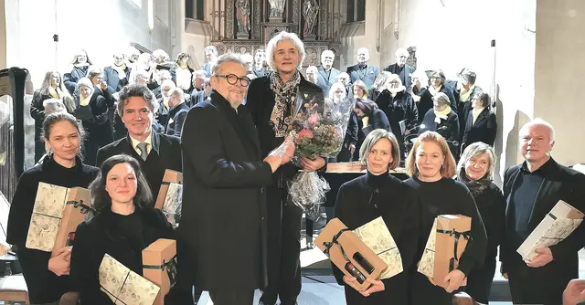 Marina Zerdin, Katharina Tschakert, Günter Haumer, Gerhard Tschugguel-Tramin, Maria Magdalena Nödl, Julia Amon, Bernadette Eliskases-Tuzar, Eva Fidesser und Robert Eigner. | Foto: Josef Messirek