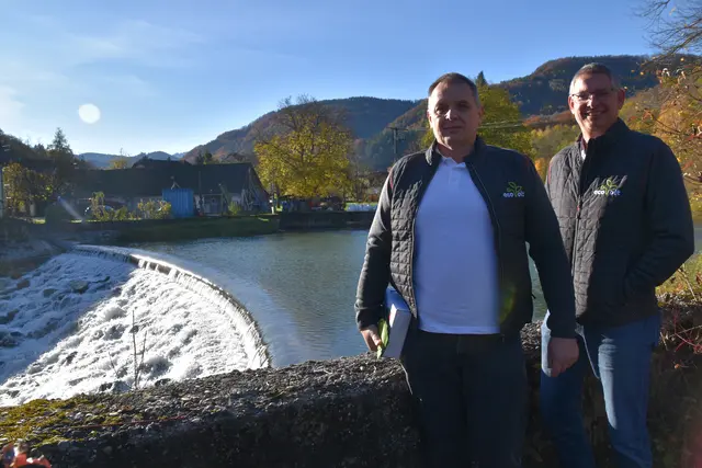 Mehr Wasserkraft für das Mostviertel: Harald Kirchberger und Norbert Loschko von der Erneuerbaren Energie Gemeinschaft Scheibbs | Foto: Roland Mayr/MeinBezirk Scheibbs