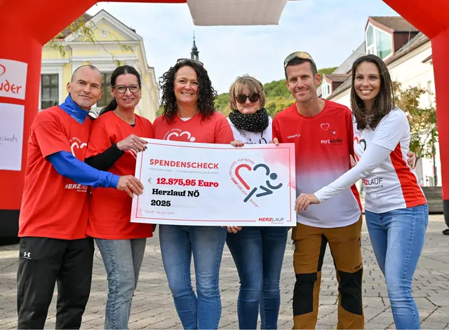 Über 12.000 Euro für die Herzkinder kamen beim Herzlauf in Purkersdorf zusammen | Foto: Foto Moser