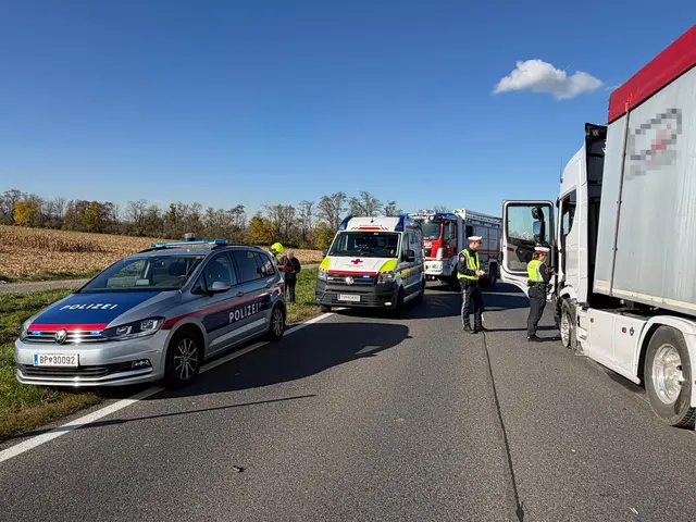 Polizei, Rettung und Feuerwehr im Einsatz nach einem Verkehrsunfall. | Foto: FF Schwechat